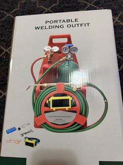 Portable Oxyacetylene Torch Kit, Professional Welding Brazing Cutting Kit, Cutting Torch Kit with Gas Tank And Pressure Gauge new in box . This kit co