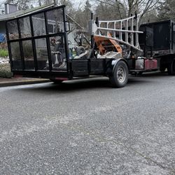 Landscaping  Trailer Set Up