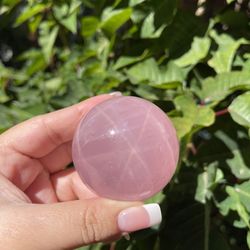 Star Rose Quartz Crystal Sphere 