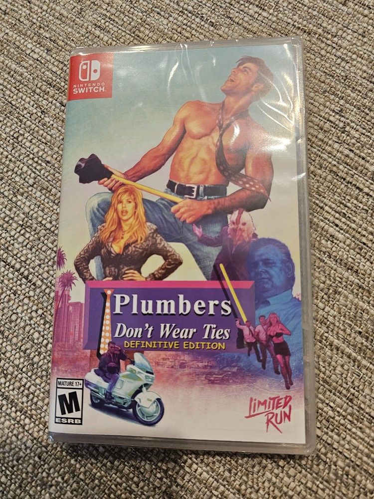 Plumbers Don't Wear Ties Definitive Edition Nintendo Switch Limited Run #204 Brand New Sealed