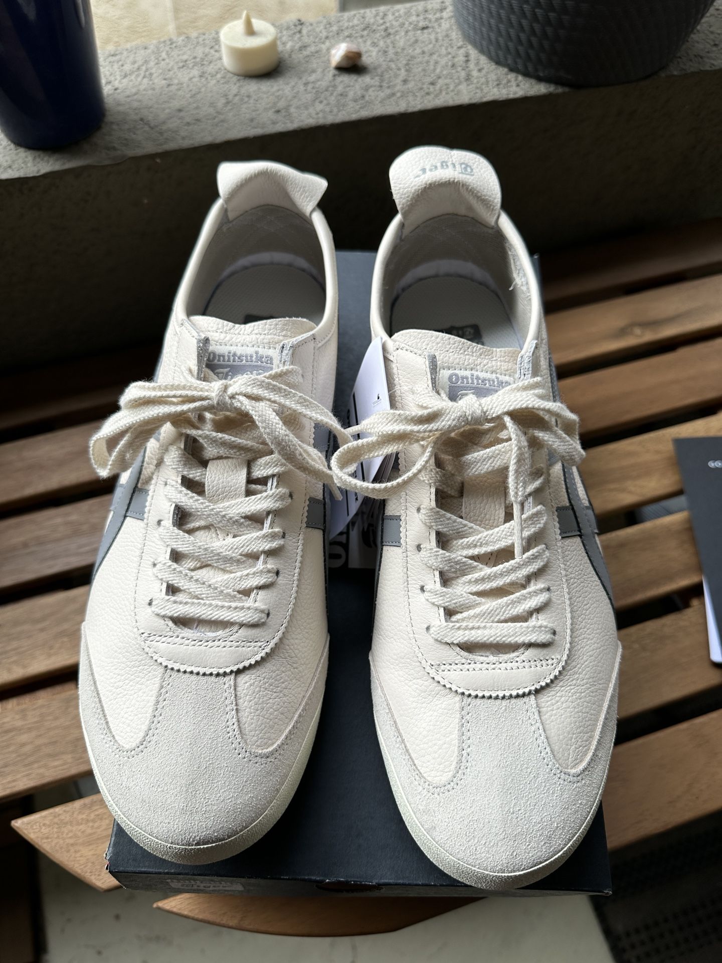 Onitsuka Tiger Mexico 66 Grey White Men's Size 10.5 BRAND NEW WITH