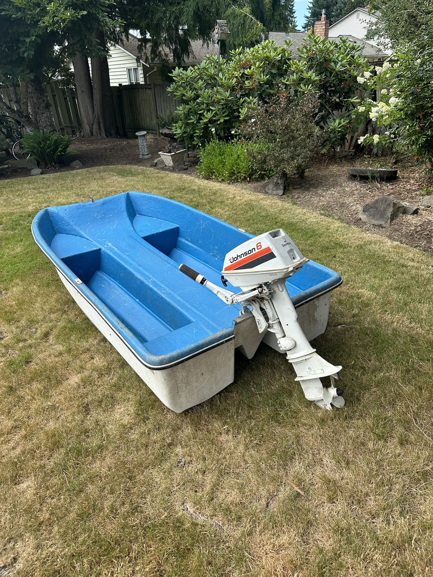 Livingston 8’ 6hp Johnson Boat