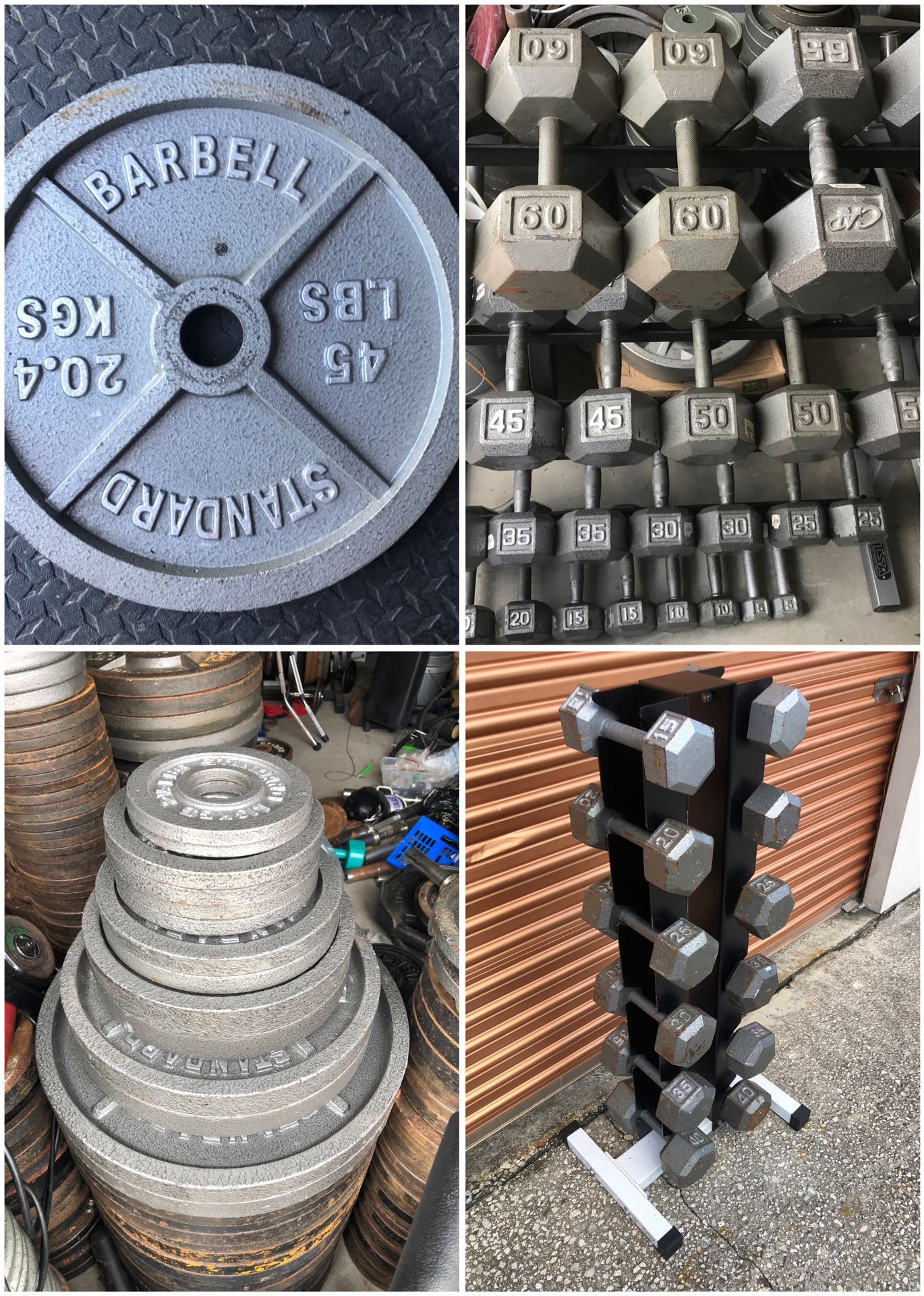 Dumbbells, Olympic Weight Plates, Trees, Racks, Barbells, Rubber, Bumpers, Benches