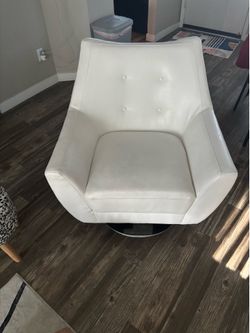 Big vinyl swivel chair