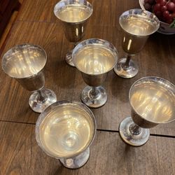 Sterling Silver Goblet - Set Of 6 - Wallace 