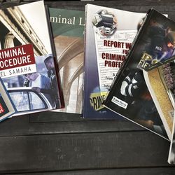 Criminal Justice Textbook Bundle (8 Books) – Law Enforcement / CJ / ASVAB Prep