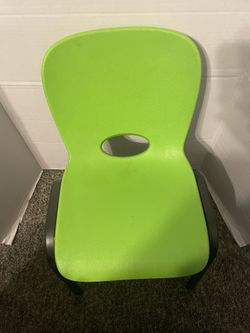 Lifetime Kids Steel Framed Indoor/Outdoor Stacking Chair, Lime Green, Ages 3-9 