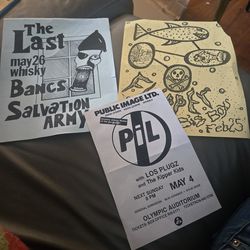 Og punk rock flyer lot flipper big boys pil plugz salvation army
