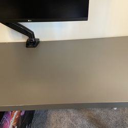 IKEA Grey And White Adjustable Leg Table