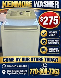 Kenmore Washer for Sale 
(Works Great/ Comes w/Warranty