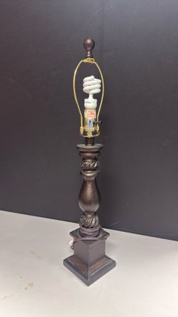 Traditional Turned Wood Table Lamp Base