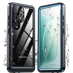 for Samsung Galaxy S25 Ultra Case Waterproof, [IP68 Underwater] Built-in Screen/Camera Protector, Military Dropproof 
