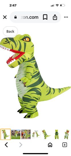 Inflatable Dino Kid Size Costume