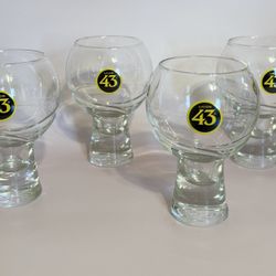 Set Of 4 Licor 43 Cuarenta Y Tres Swirl Highball Cocktail Glasses
