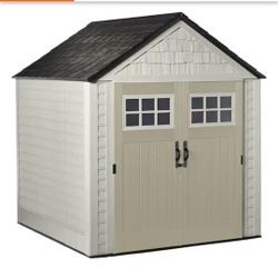 Rubbermaid
7 ft. W x 7 ft. D Durable Weather Resistant Plastic Outdoor Storage Shed, Sand 0.58 sq. ft.
New
Box was torn so I repacked and made sure al