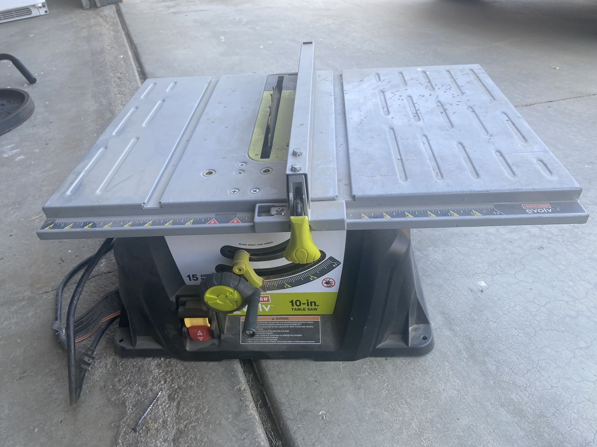Craftsman Table Saw 10 Inch