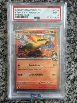 Ethan’s Typhlosion PSA9