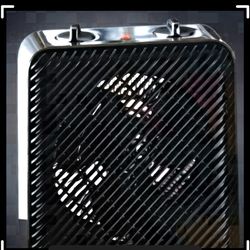 Pelonis Fan Space Heater – 1500W –  Brand new, factory sealed, unopened box. Adjustable thermostat, convenient carrying handle, 3 heat settings + 1 fa