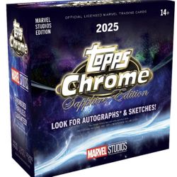 2025 Topps chrome sapphire Marvel Studios Hobby Box