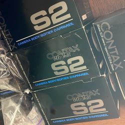 6 Vintage Contax S2 Camera Lot SLR NEW OLD DEALER STOCK zeiss 60 Years Slr Rare Body CRAZY Time Capsule For Collectors 