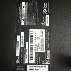 LG 43-Inch 4K Ultra HD Smart LED TV