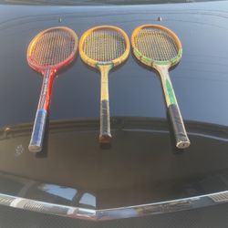 3 Tennis Rackets.