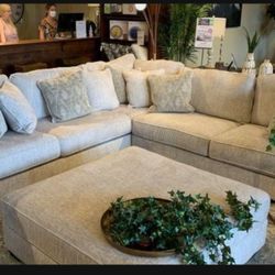 ✨ By Ashley ✨ Parchment Modular Large Cozy Sectional Couch🌟 $39 Down Payment 📣