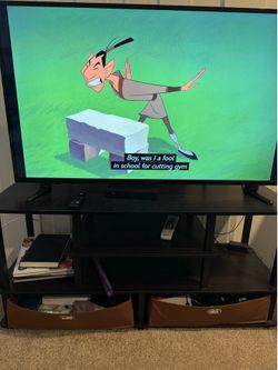 TV Stand for 50 inch TV with Storage Bins
