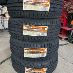 (4) - 225/55/18 Arroyo Grand Sport A/S Tires