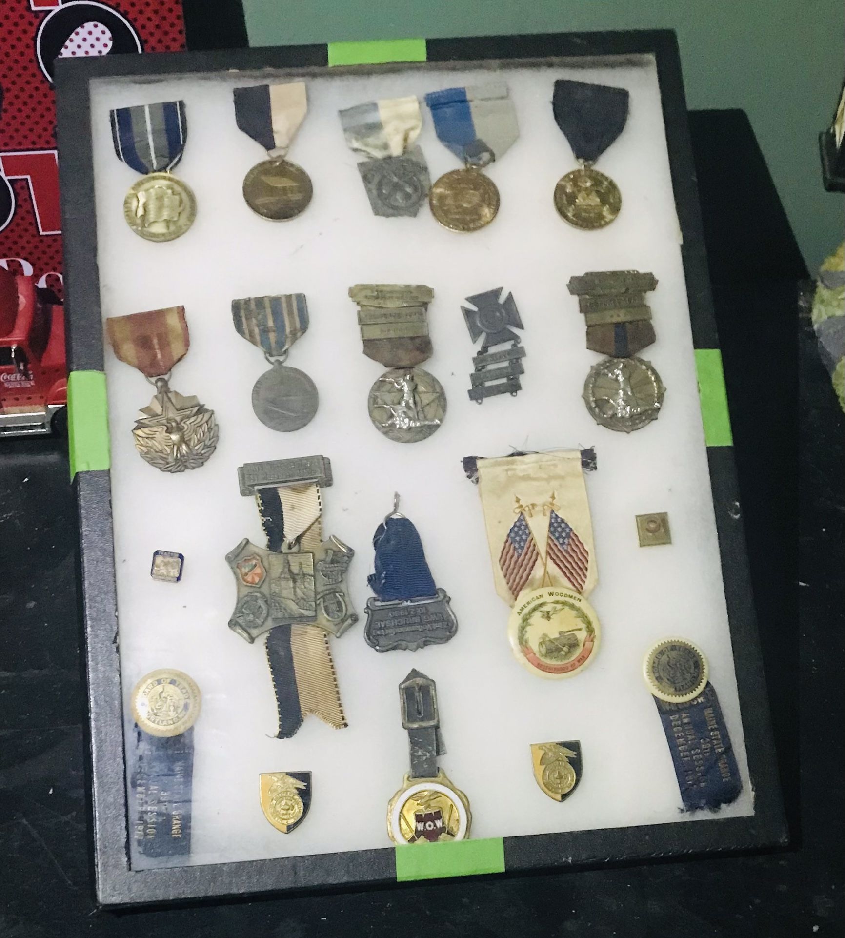 20 Piece Metal Badge Pin Lot All One Money