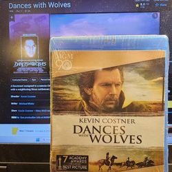 Dances With Wolves (Bluray) Kevin Costner Factory Sealed