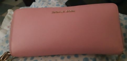 Rose pink mk wallet
