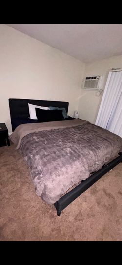 King size bed frame and headboard