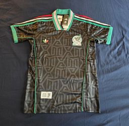 MEXICO BLACK X SOMEWHERE SOMEONE SPECIAL EDITION SOCCER JERSEY  XS S M & L