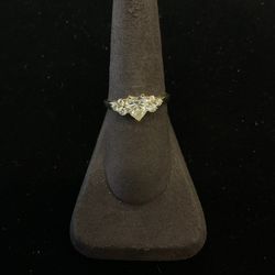 14k Heart Cz Ring 38154-6