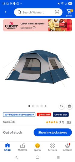 Ozark Trail Camping Tent 6 person cabin