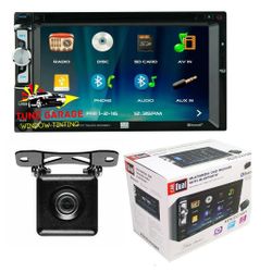 DUAL XDVD276BT 2 Din CD DVD Receiver USB AUX Bluetooth WITH BONUS BACKUP CAMERA