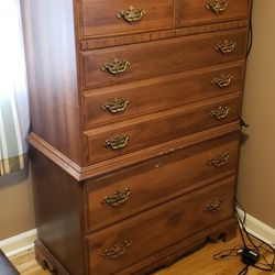 Two solid wood dressers