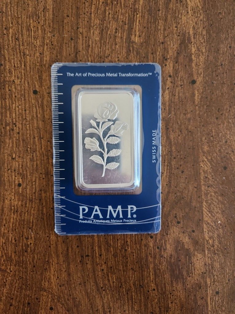 1 oz Silver PAMP SUISSE Bar