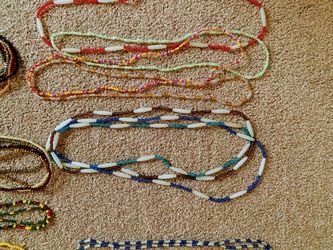 AFRICAN (NIGERIAN) BRAIDED WEG AND ORIGINAL AFRICAN WAIST BIDS