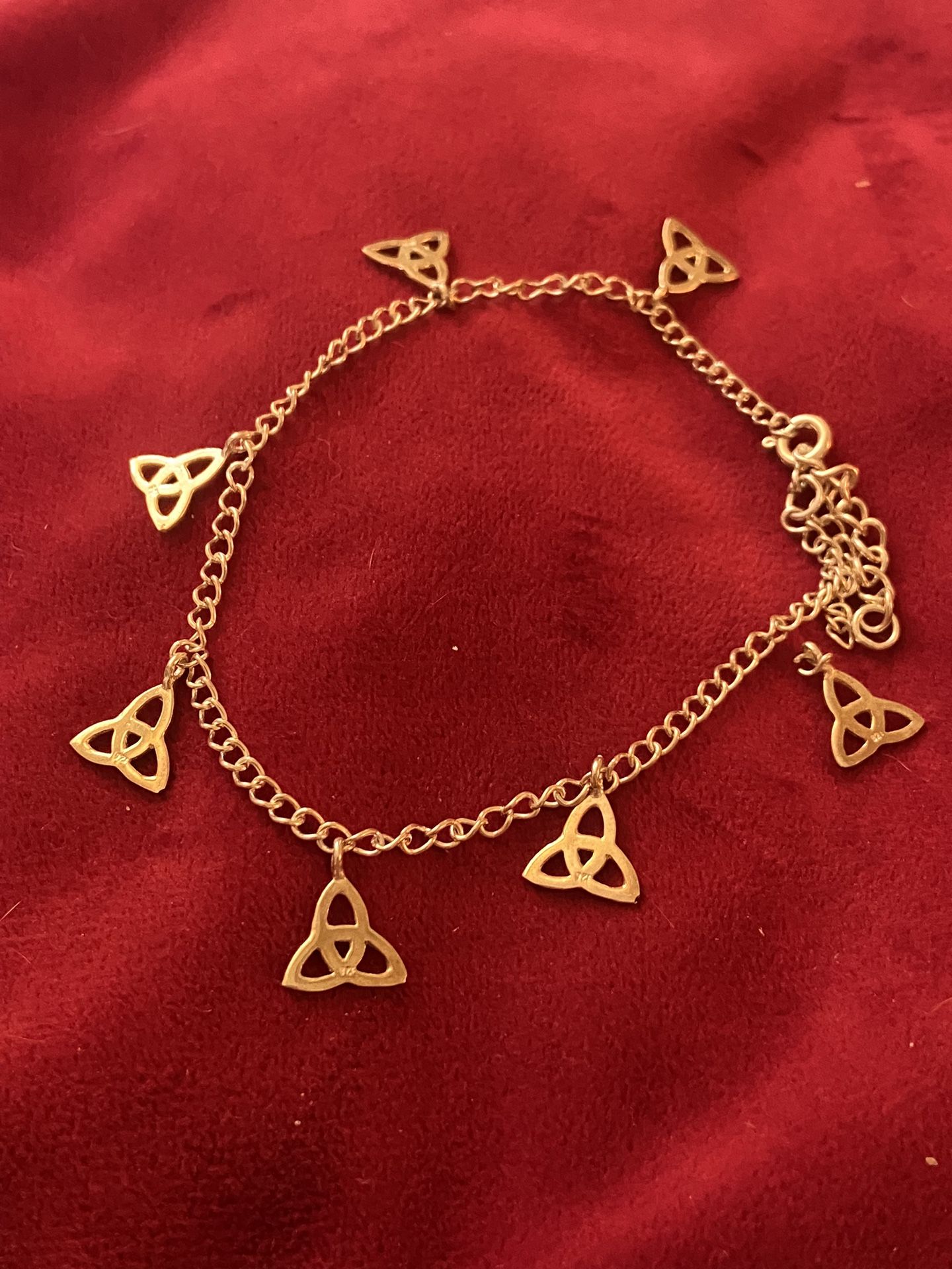 925 Trinity Celtic Knot Bracelet Anklet 