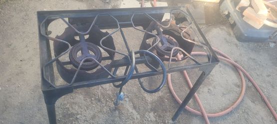 Outdoor propane duel burners