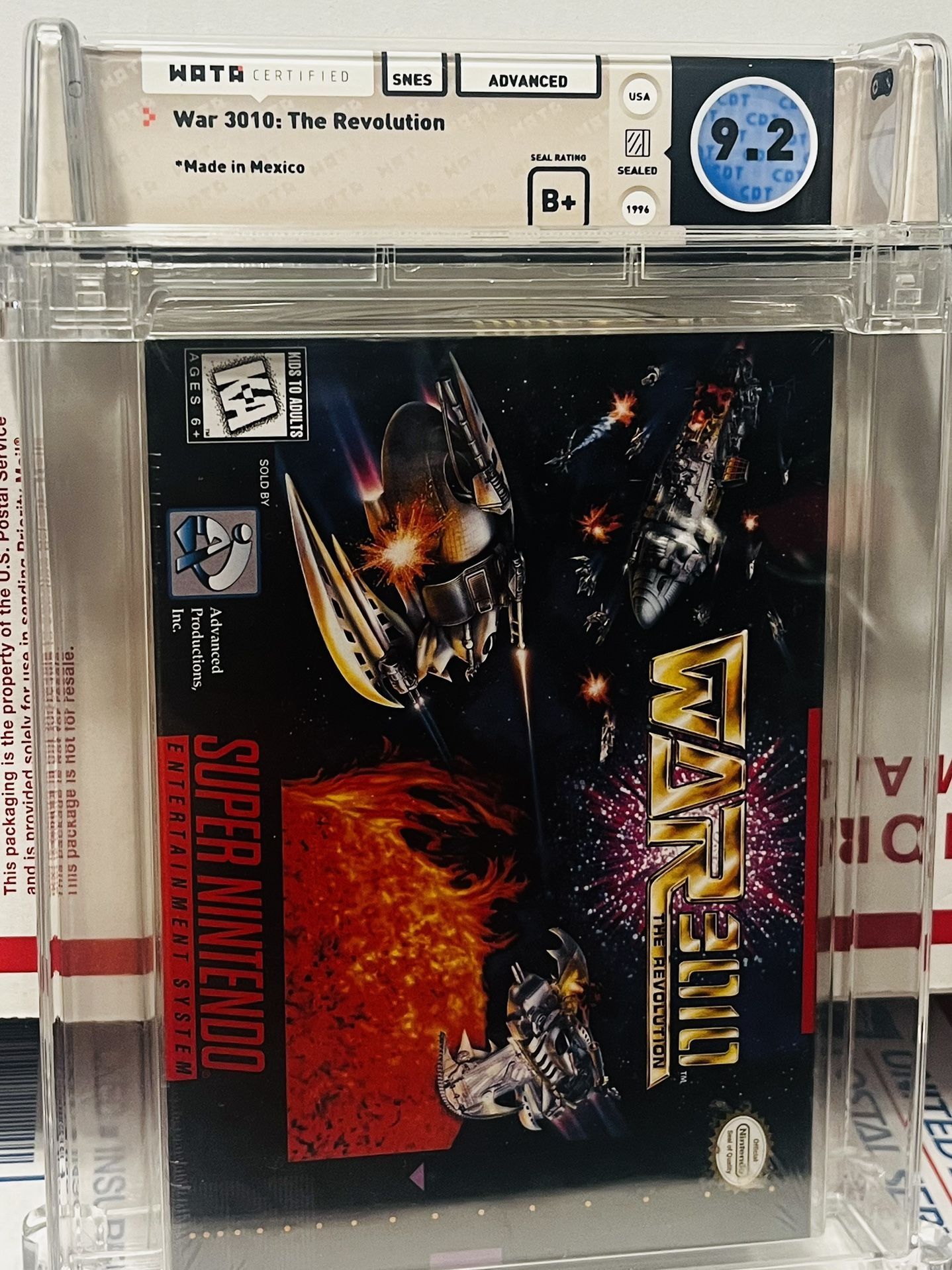War3010 The Revolution (SNES) Sealed WATA 9.2 B+