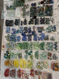 HUGE VINTAGE MARBLE COLLECTION-1000+