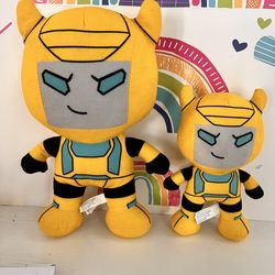 TRANSFORMER PLUSH - LARGE 12 In is $10 , SMALL  8 In is $5