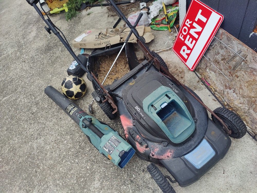 Old Kobalt Lawn Mower And Blower