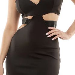 New With Tag Bebe Sexy Dress Black S Or M