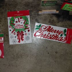 Merry Christmas Window Decor
