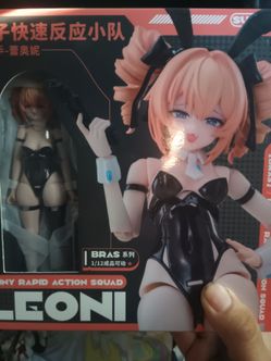 Sushing Sniper Leoni 1/12 Anime Action Figure - Bunny Rapid Action Squad.