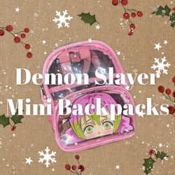 DEMON SLAYER MINI  CLEAR BACKPACKS